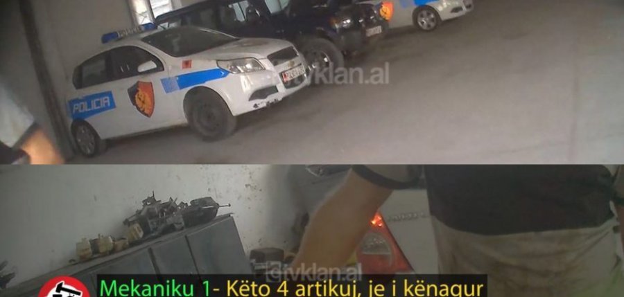 Skandali, ofiçina e Policisë shet pjesët e makinave të sekuestruara