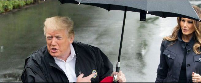 Trump la Melaninë pa çadër, deputeti reagon: Mos u merrni me të, jemi vetë të dh… deri në grykë