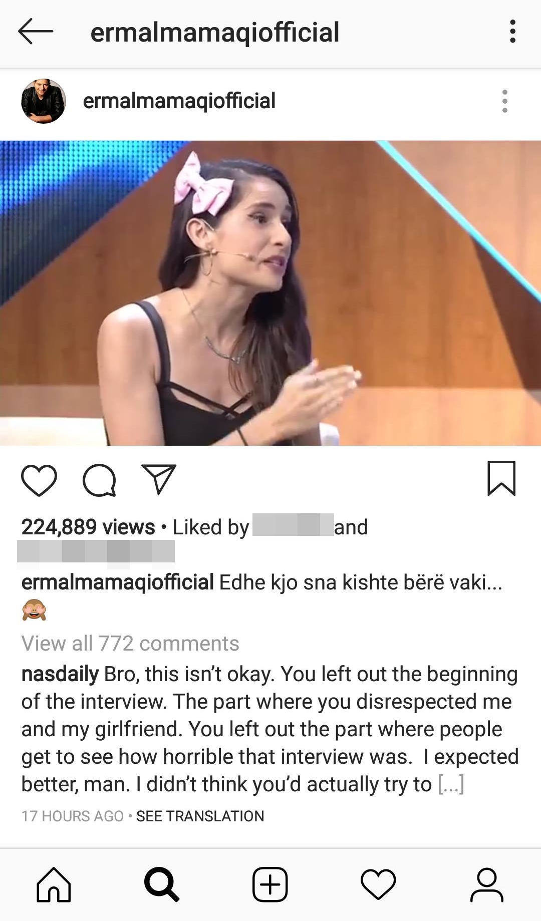 ‘Femrat trajtohen si m*t’, e dashura e blogerit të famshëm shpërthen në lot pas pyetjes së Kejvinës