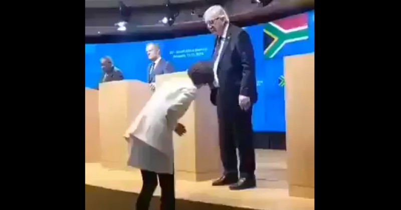 VIDEO/Juncker në qendër të vemendjes, vjen në konferencë me këpucë të ndryshme….