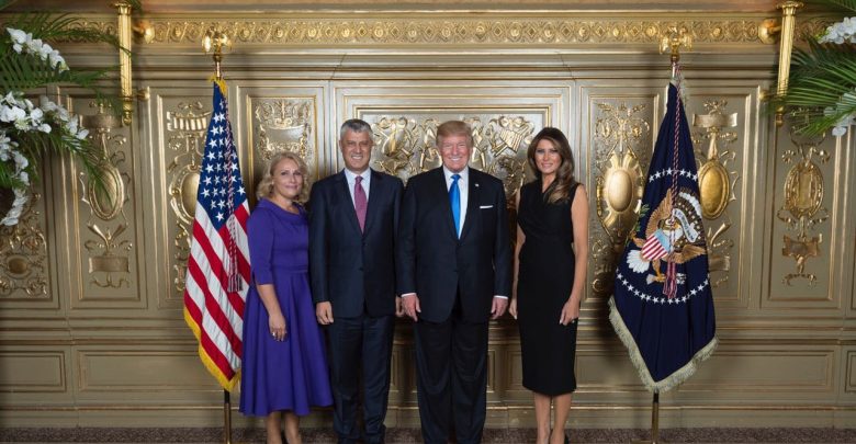 FOTO/Thaçi nxiton të japë qëndrimin e SHBA për marrëveshjen me Serbinë: Ja çfarë më tha Trump