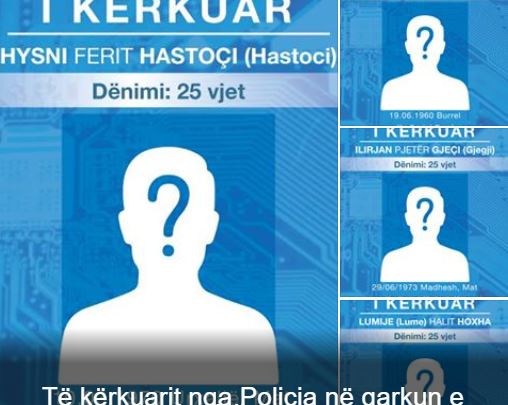 FOTO/Lista me 22 personat më të kërkuar në qarkun e Dibrës