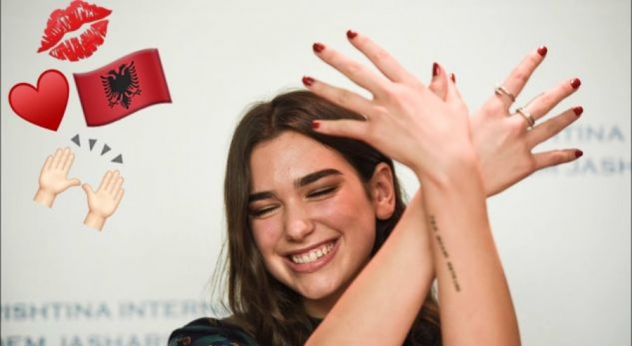 VIDEO/ Dua Lipa uron ditën e Flamurit në mënyrë të vecantë, i dashuri bën shqiponjën