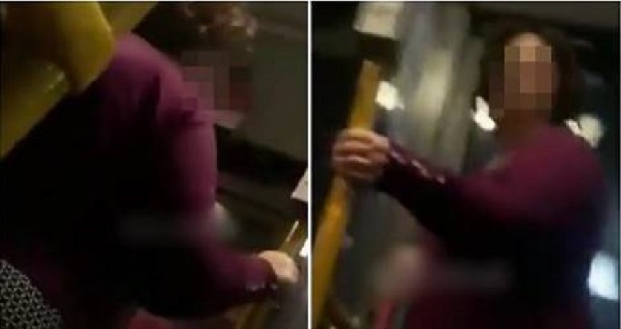 VIDEO +18/ ‘Ejj t’i pres b*let unë o hajvan!’ Manjaku ngacmon gruan në autobus, ajo i kthehet