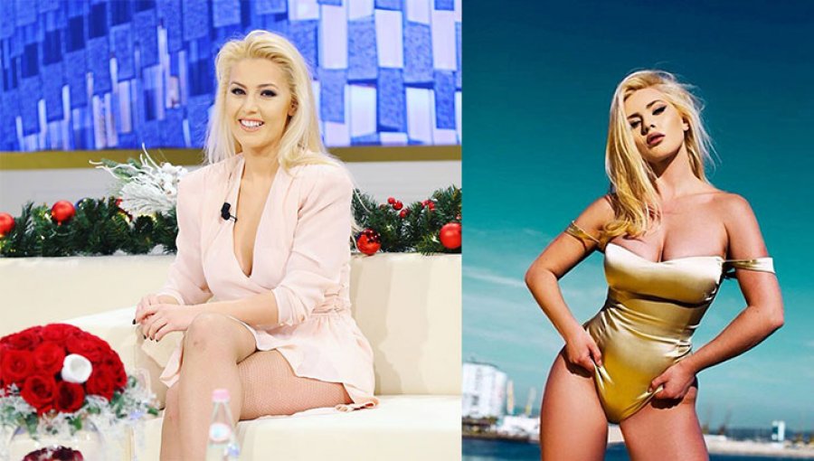 FOTO/ Olta Gixhari “ndez” rrjetin, ul sutjenat dhe fotografohet para pasqyrës