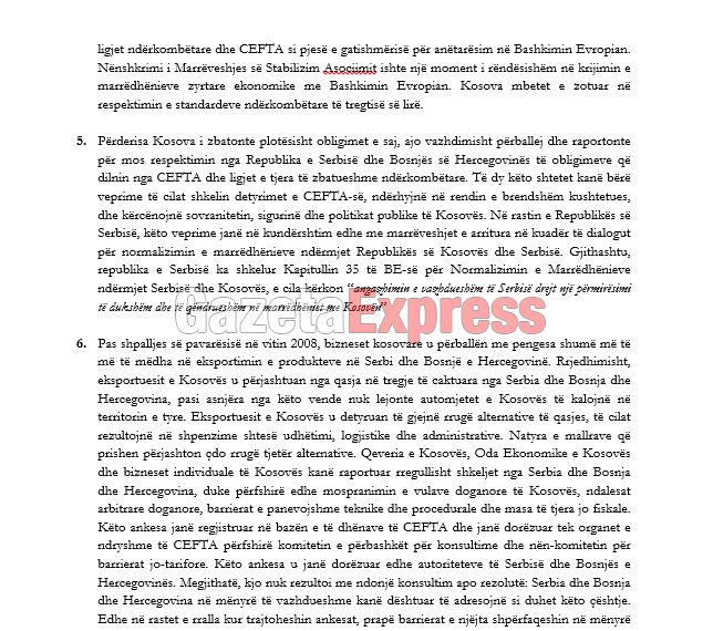 Haradinaj u dërgon letër të gjitha shteteve të BE-së për taksën ndaj Serbisë