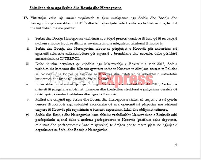 Haradinaj u dërgon letër të gjitha shteteve të BE-së për taksën ndaj Serbisë