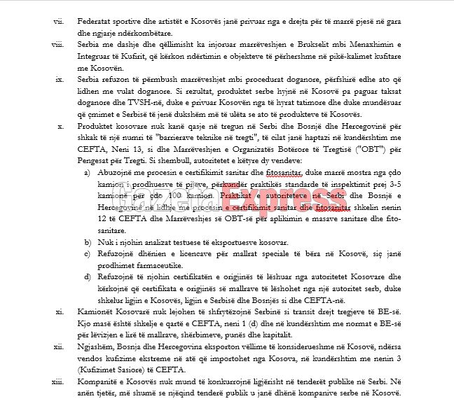 Haradinaj u dërgon letër të gjitha shteteve të BE-së për taksën ndaj Serbisë