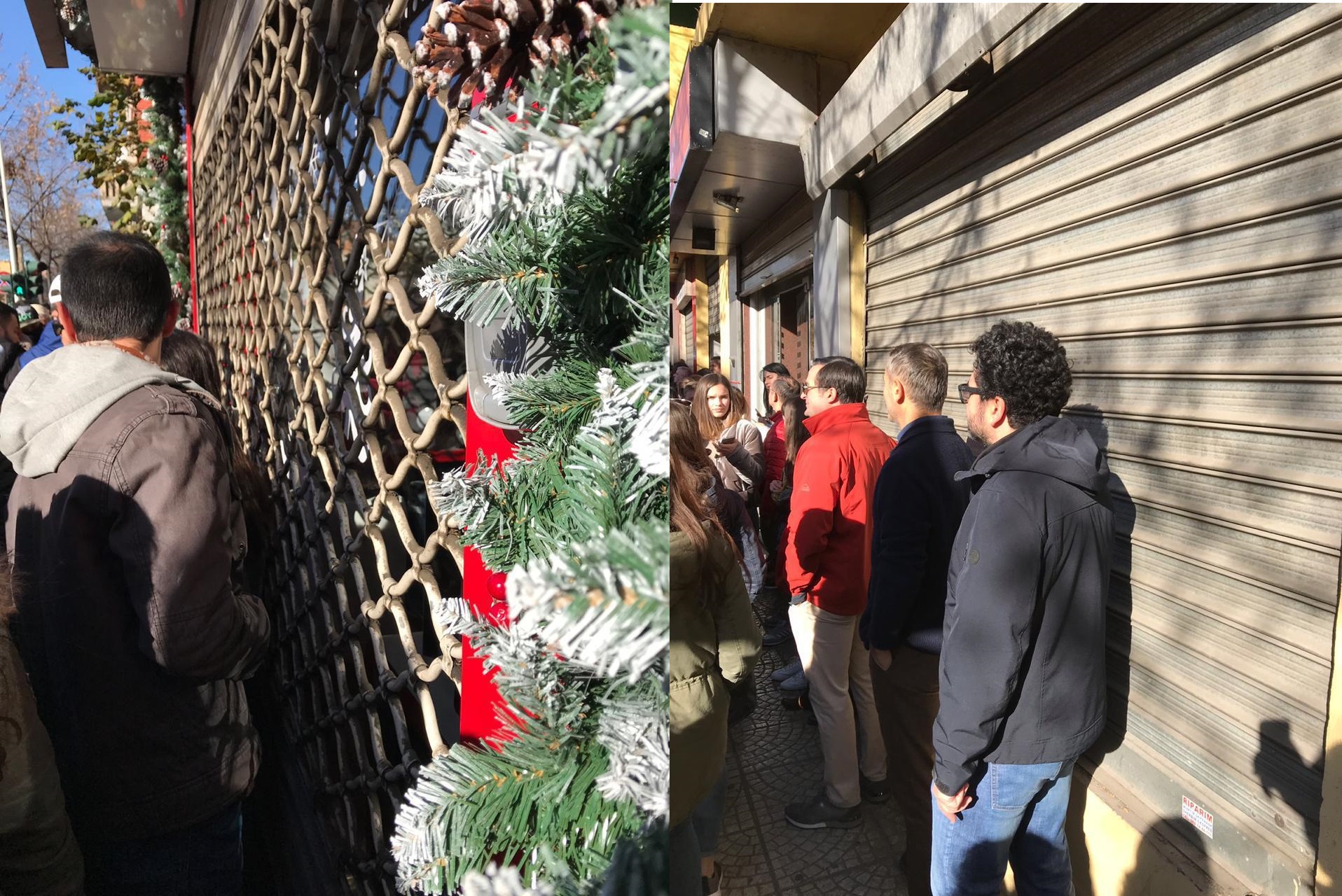 FOTO/Bizneset te Rruga e Durrësit solidarizohen me studentët, ulin qepenat