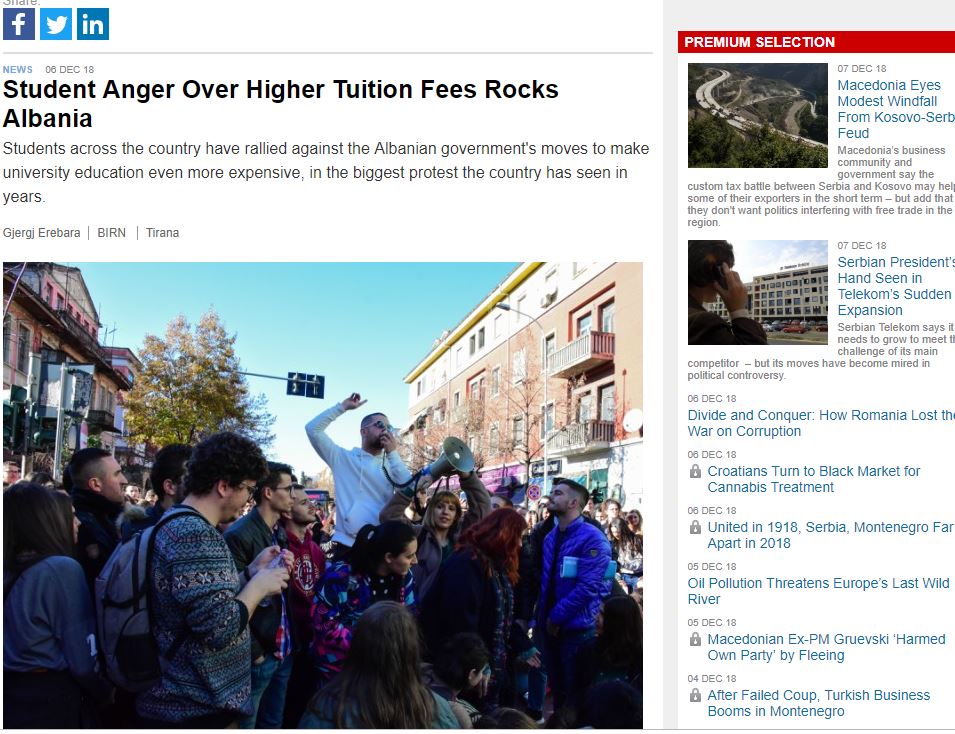 FOTO/’Washington Post, New York Times’…, ja çfarë shkruajnë mediat e huaja për protestën e studentëve