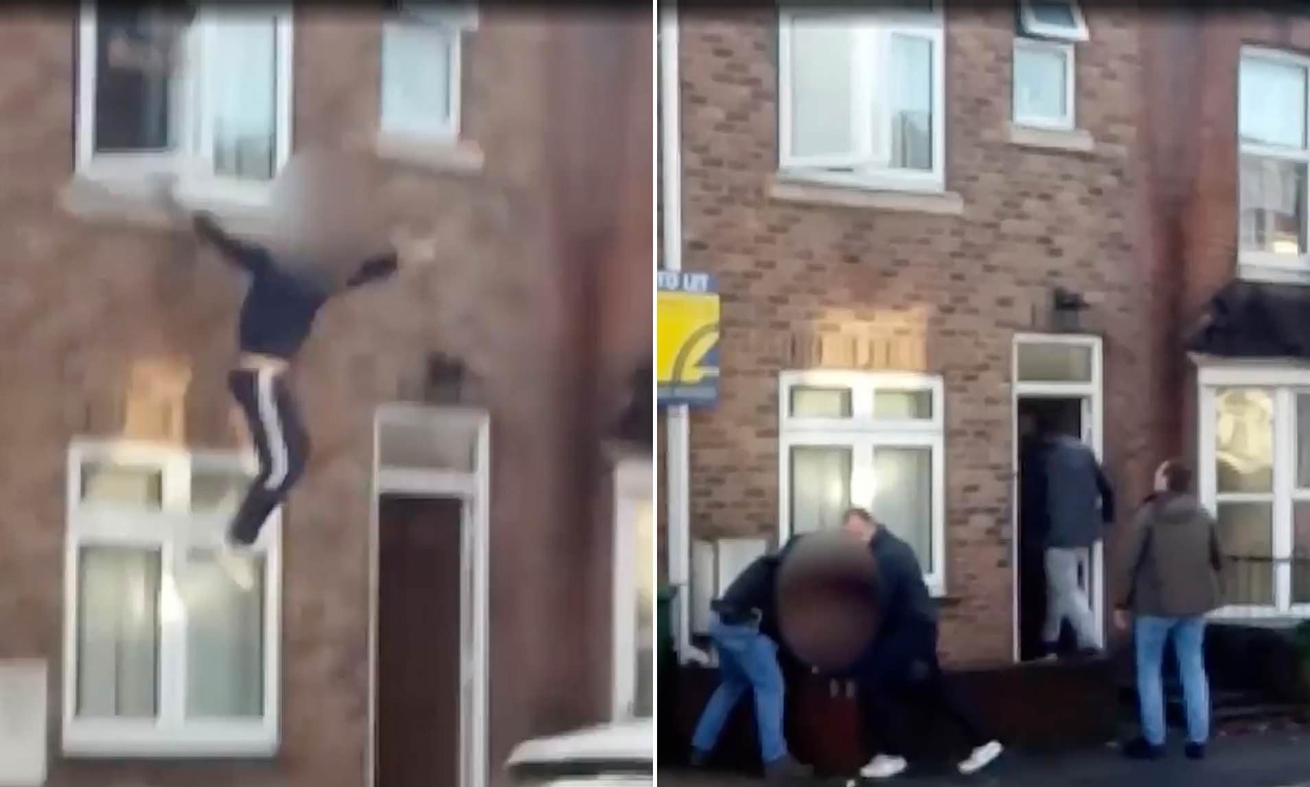 VIDEO/Hidhet nga dritarja për t’i shpëtuar policisë, bie drejt e në duart e tyre