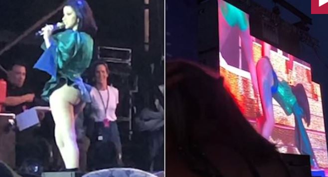 VIDEO/Reperja ndalon koncertin, i dalin probleme me veshjen pas ‘twerk-ut’