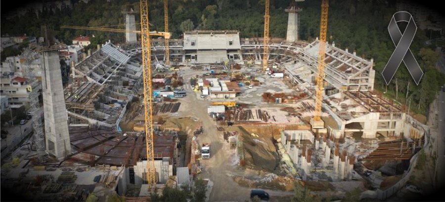 Shqiptari vdes gjatë punimeve për stadiumin e AEK në Athinë