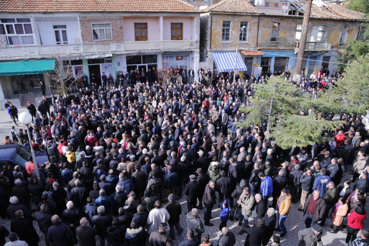 VIDEO/Basha në Ballsh thirrje për protestë: Në 16 shkurt e zgjidhim kontratën me Edi Ramën