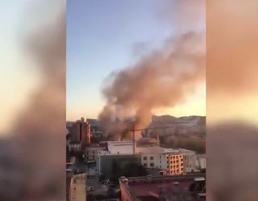 Çfarë po ndodh? Zjarr në qendër të Tiranës