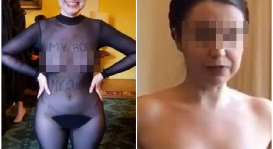 VIDEO/ Profesoresha ‘luan mendsh’, del nudo para syve të gazetarit