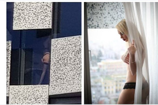 FOTO/E zhveshur në dritaren e hotelit në Tiranë, zbulohet vajza që çmendi rrjetet sociale
