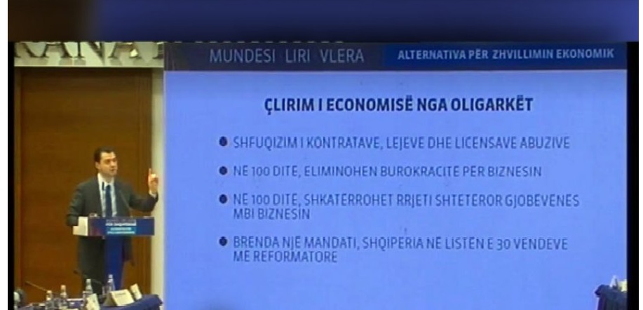 Programi i PD, Basha prezanton koncesionet dhe taksat që shfuqizohen