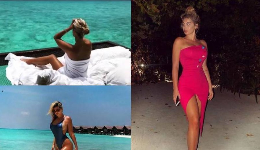 VIDEO/ E mbuluar vetëm me peshqir! Mëngjeset e Luana Vjollcës nisin si një ëndërr