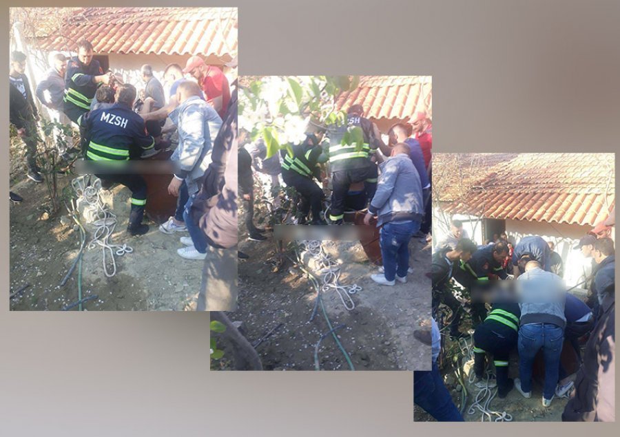 FOTO/ E rëndë në Patos, 23 vjeçarja bie brenda në pus