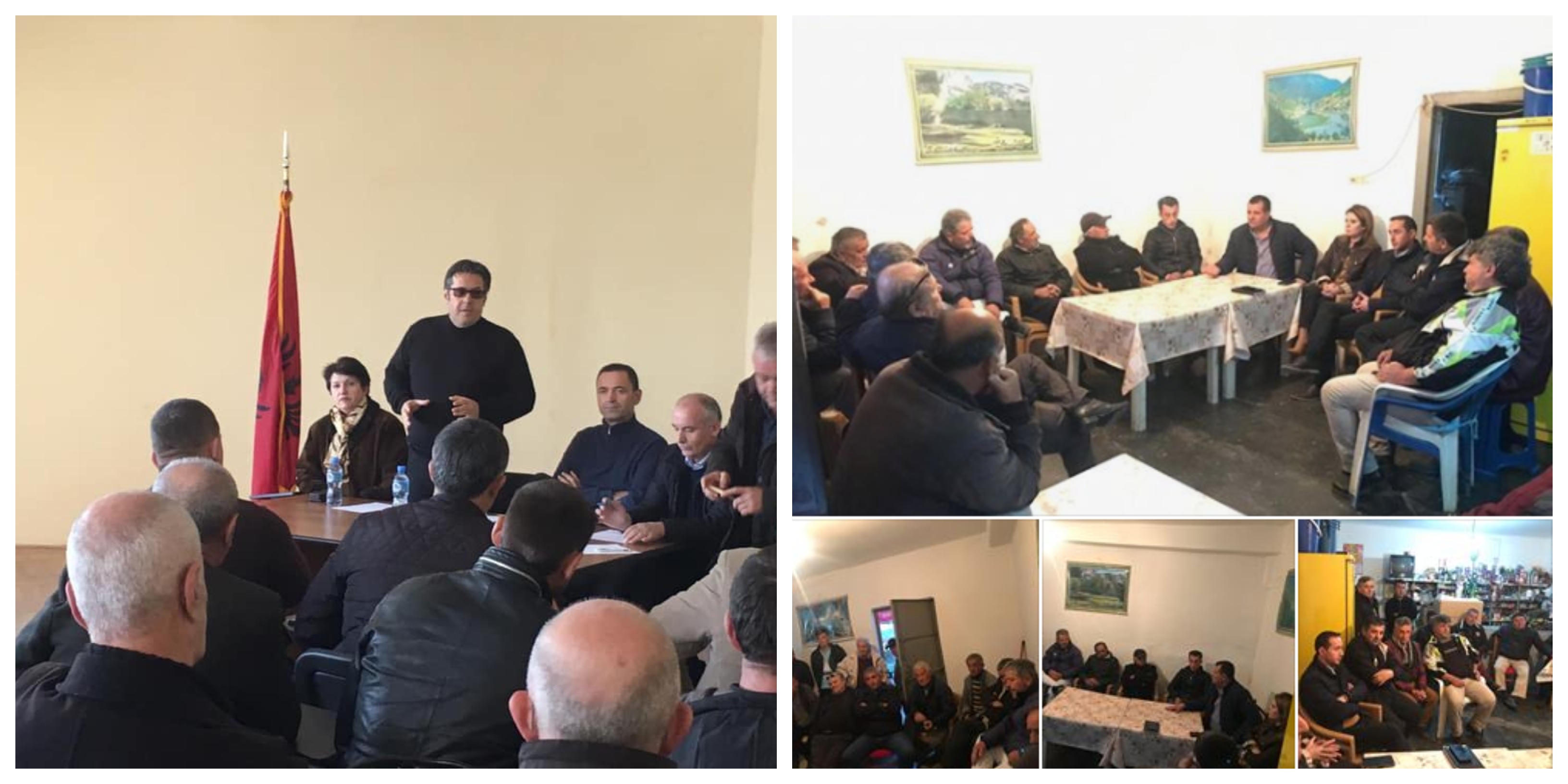 FOTO/PD takime me qytetarët, ish-deputetët të angazhuar në qytete të ndryshme