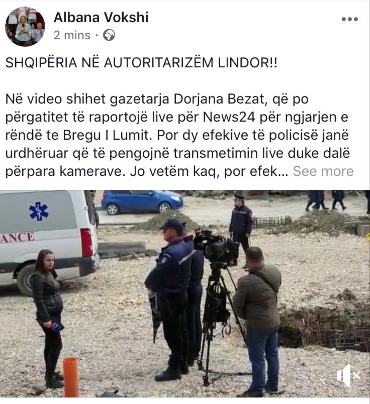 VIDEO/ Policia , presion gazetares te ndale transmetimin e dhunes te Bregu i Lumit
