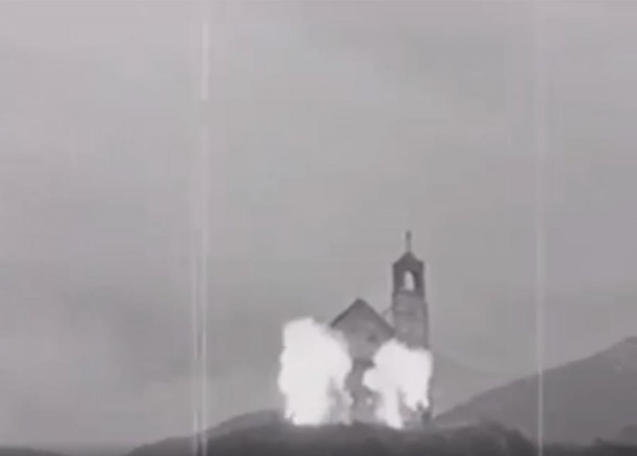 Berisha nxjerr videon: Ja si kisha më e vjetër në Shqipëri u hodh në erë nga etërit e Ramës