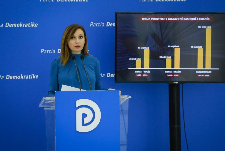 FOTO/PD denoncon taksat e bashkisë, Tabaku: Janë dyfishuar, Veliaj është armik i biznesit