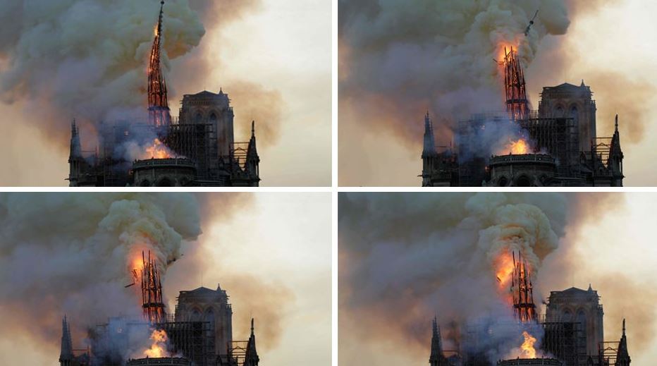 FOTO/Notre-Dame, dalin skemat që shpjegojnë nisjen e zjarrit në katedrale