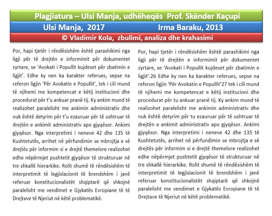 FOTO/ Skandali me plagjiaturat, Ulsi Manja me doktoraturë të kopjuar