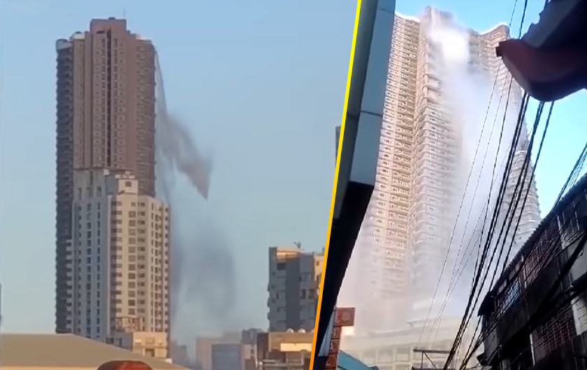 VIDEO/E frikshme në Filipinë, tërmeti derdh ujin e pishinës mbi ndërtesë