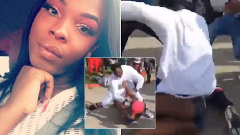 VIDEO/ Transgjinorja rrihet keq në mes të rrugës