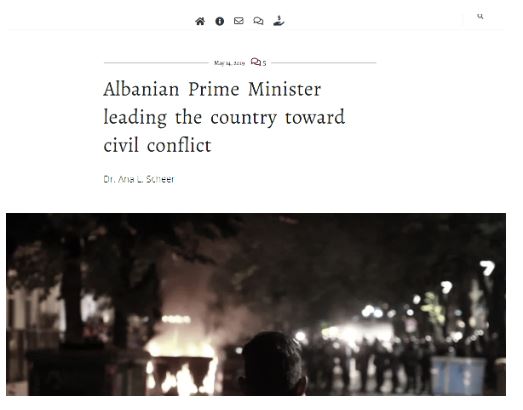 Artikulli në median e huaj: “Kryeministri Rama po udhëheq vendin drejt konfliktit civil”