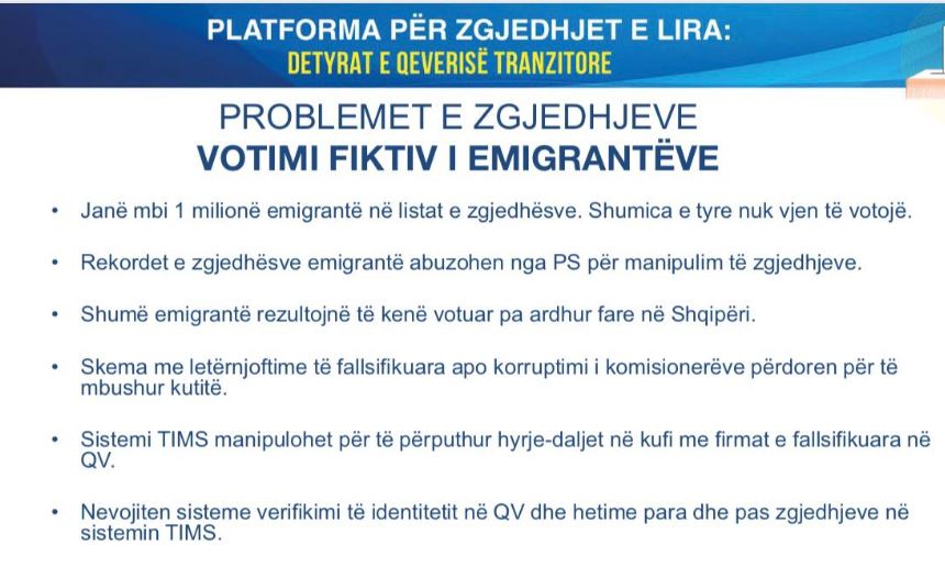 FOTO/Që nga votimi fiktiv i emigrantëve deri tek roli i policisë, ish-deputeti shpjegon problemet e zgjedhjeve