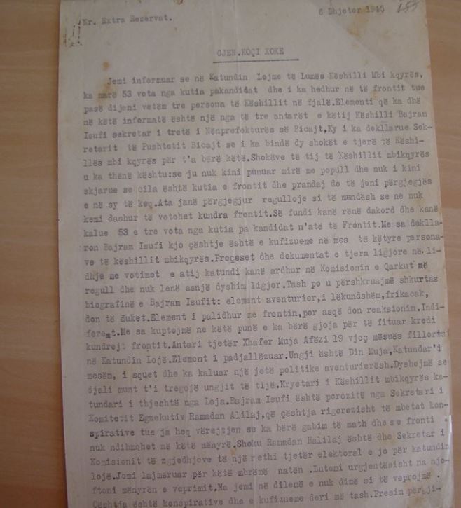 2 Dhjetor 1945/Dokumentet-Historia e vjedhjes së votave lindi me komunistët