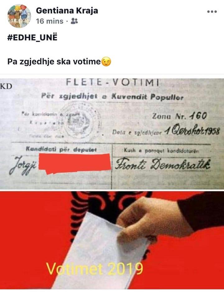 FOTO/”Nëse do të votoja, do më mallkonin me breza”, të tjerë intelektualë i bashkohen nismës ‘#Edheunë’