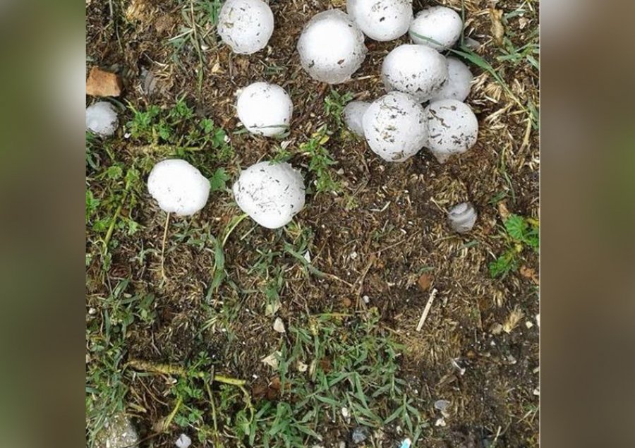 FOTO/ ‘Çmendet’ moti, breshëri shkakton dëme të mëdha në Elbasan