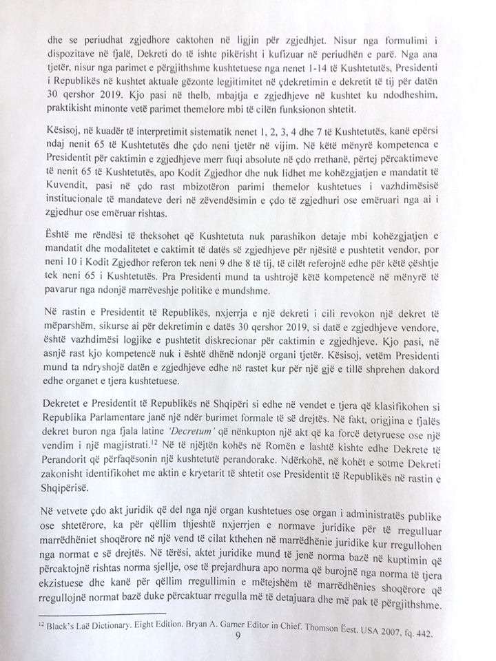 E vendosur deri në fund, Ademi vijon betejën: Ja çfarë i kërkojmë Gjykatës Kushtetuese