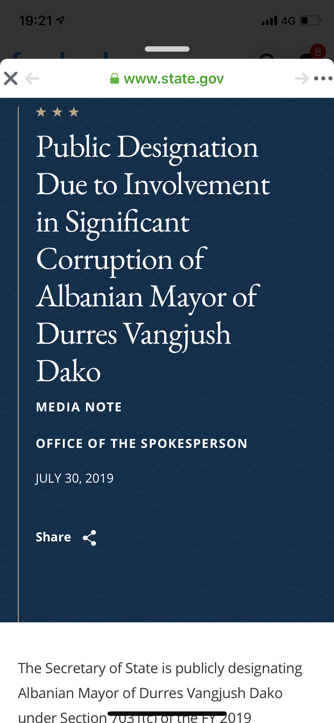 DOKUMENTI/ Ndalesa per Dakon dhe familjen, ja cfare shkruan dokumenti i DASH