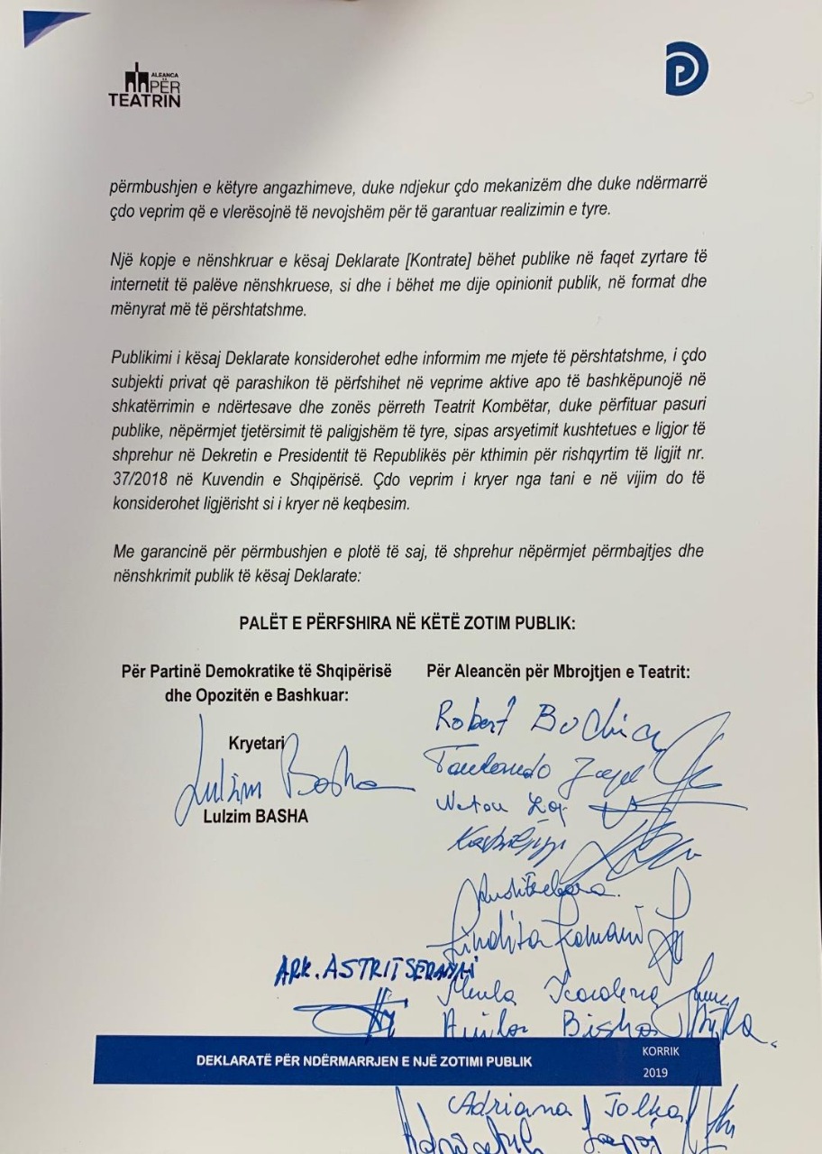 VIDEO/Firmoset kontrata mes artistëve dhe opozitës, çfarë përmban marrëveshja