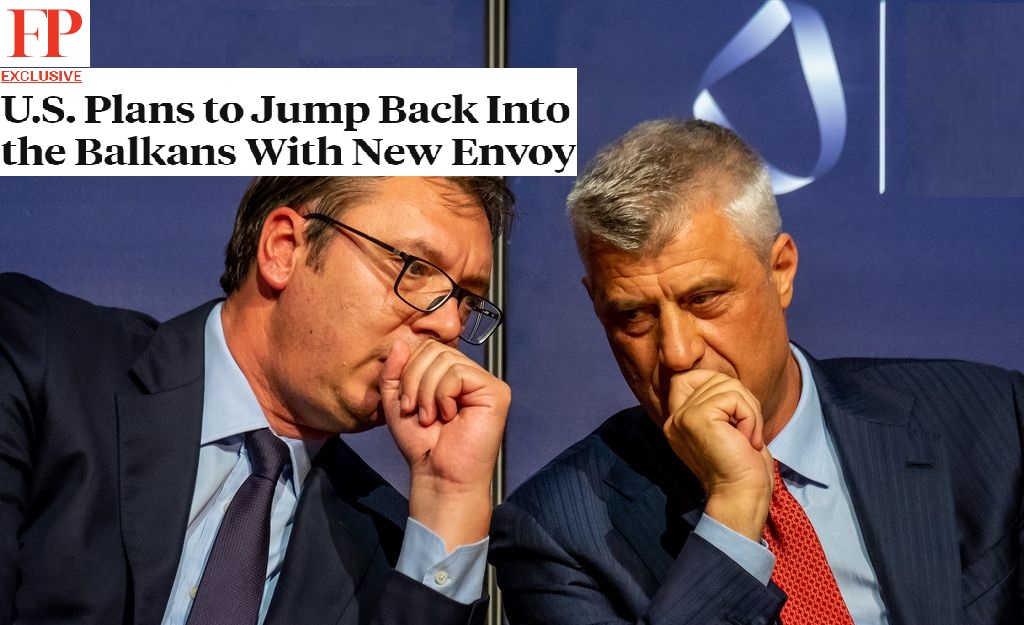 “FP” zbulon lëvizjen e fortë të SHBA, Palmerit i ngarkohet zgjidhja e çështjes Kosovë-Serbi