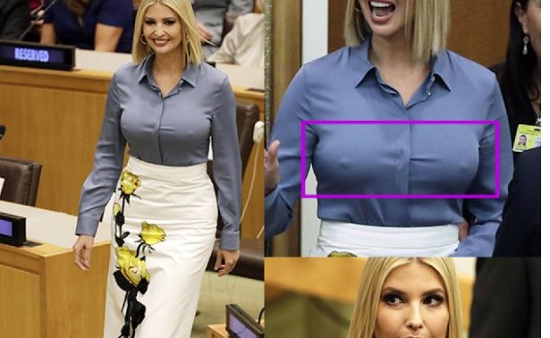 FOTO/Ivanka Trump “harron” të veshë reçipetat, këmisha i zbulon më shumë seç duhet