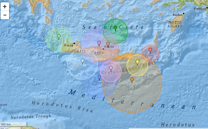 Lëkundje dhe në Kretë, ishulli goditet nga tërmeti 5 ballë