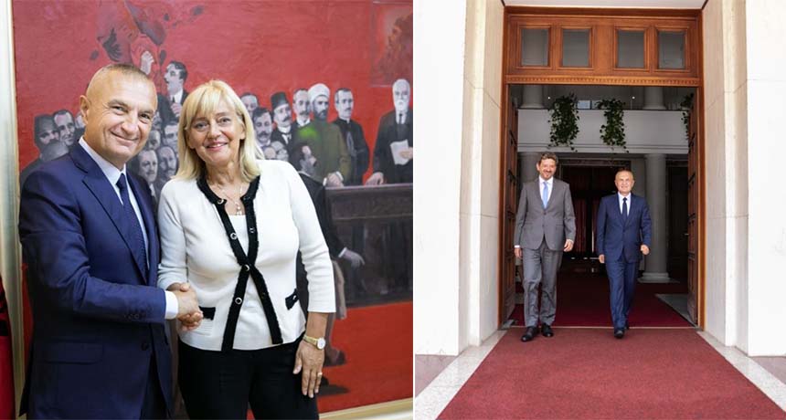 Presidenti Meta takon diplomanten kroate dhe ambasadorin e ri slloven