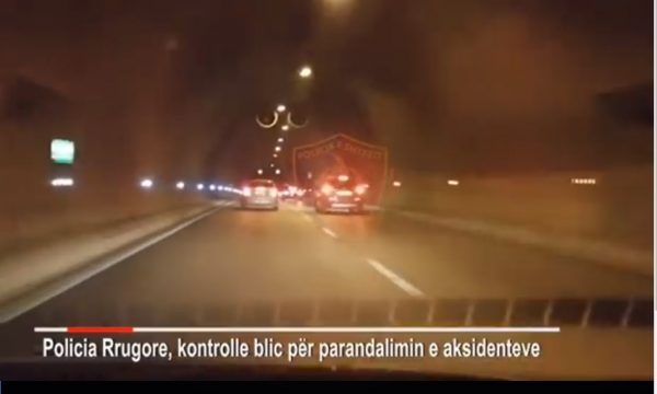 VIDEO/Shihni pamjet si në filma nga Tuneli i Krrabës, policia me shpejtësi në ndjekje të shoferit