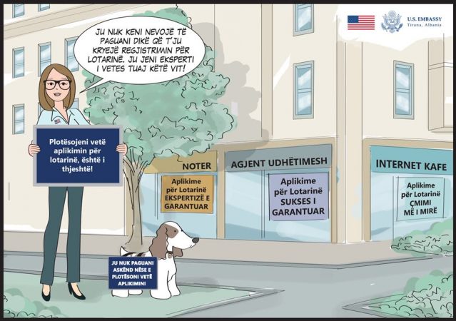 VIDEO/“Nuk keni nevojë të paguani dikë”, Ambasada Amerikane këshillon aplikantët e lotarisë