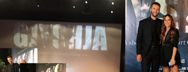 FOTO/Eduard Grishaj emocionohet në premierën e filmit të tij: Arbana është frymëzimi i jetës time