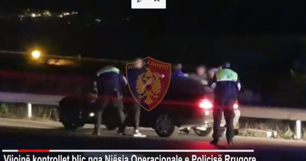 VIDEO/Kontrolle të befasishme në akse rrugore, policia gjobit shoferët gjatë natës