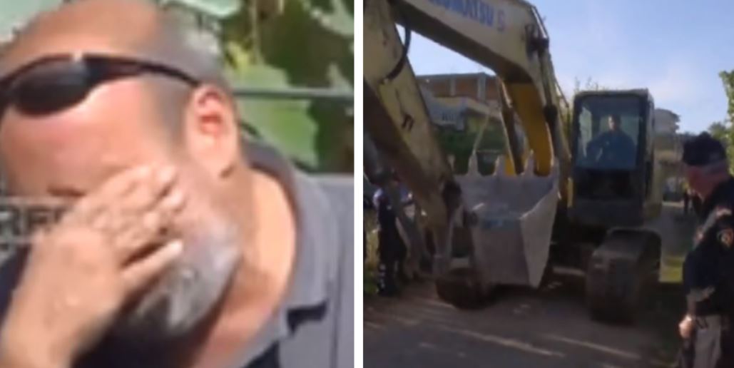 VIDEO/Prishja e ndërtesave, dalin pamjet: Me lot në sy mes rrënojave banorët e Shkozës qajnë për banesat