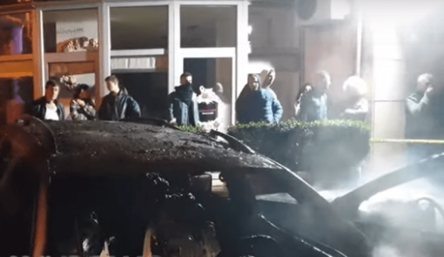 Digjet makina e gjyqtarit ne Shkoder